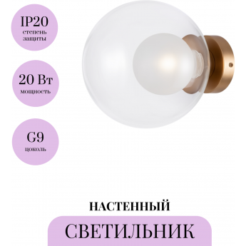 Настенный светильник (бра) MAYTONI BASIC FORM MOD521WL-01G3 Настенный светильник (бра) MAYTONI BASIC FORM MOD521WL-01G3