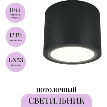 Потолочный светильник MAYTONI RENDO C095CL-GX53-B Потолочный светильник MAYTONI RENDO C095CL-GX53-B