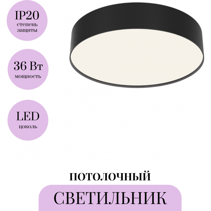 Потолочный светильник MAYTONI ZON C032CL-36W4K-RD-B