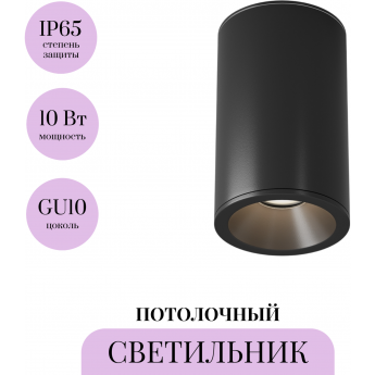 Потолочный светильник MAYTONI ZOOM C029CL-01-S-B Потолочный светильник MAYTONI ZOOM C029CL-01-S-B