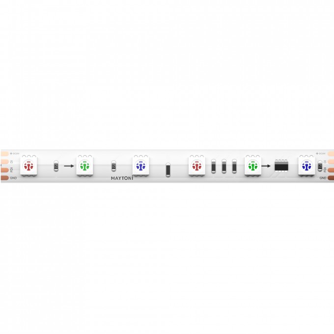 Светодиодная лента Ultra 14,4 Вт/м RGB 24V IP67 MAYTONI SPI 201248 Светодиодная лента Ultra 14,4 Вт/м RGB 24V IP67 MAYTONI SPI 201248