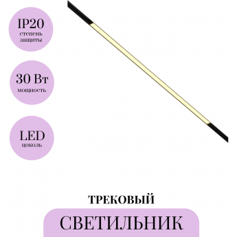 Трековый светильник MAYTONI BASIS TR030-2-30W2.7K-B Трековый светильник MAYTONI BASIS TR030-2-30W2.7K-B
