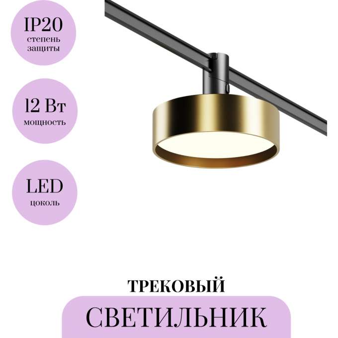 Трековый светильник MAYTONI ZON TR204-1-12W3K-BBS
